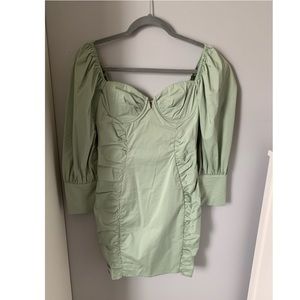 Sage green fashion nova mini dress